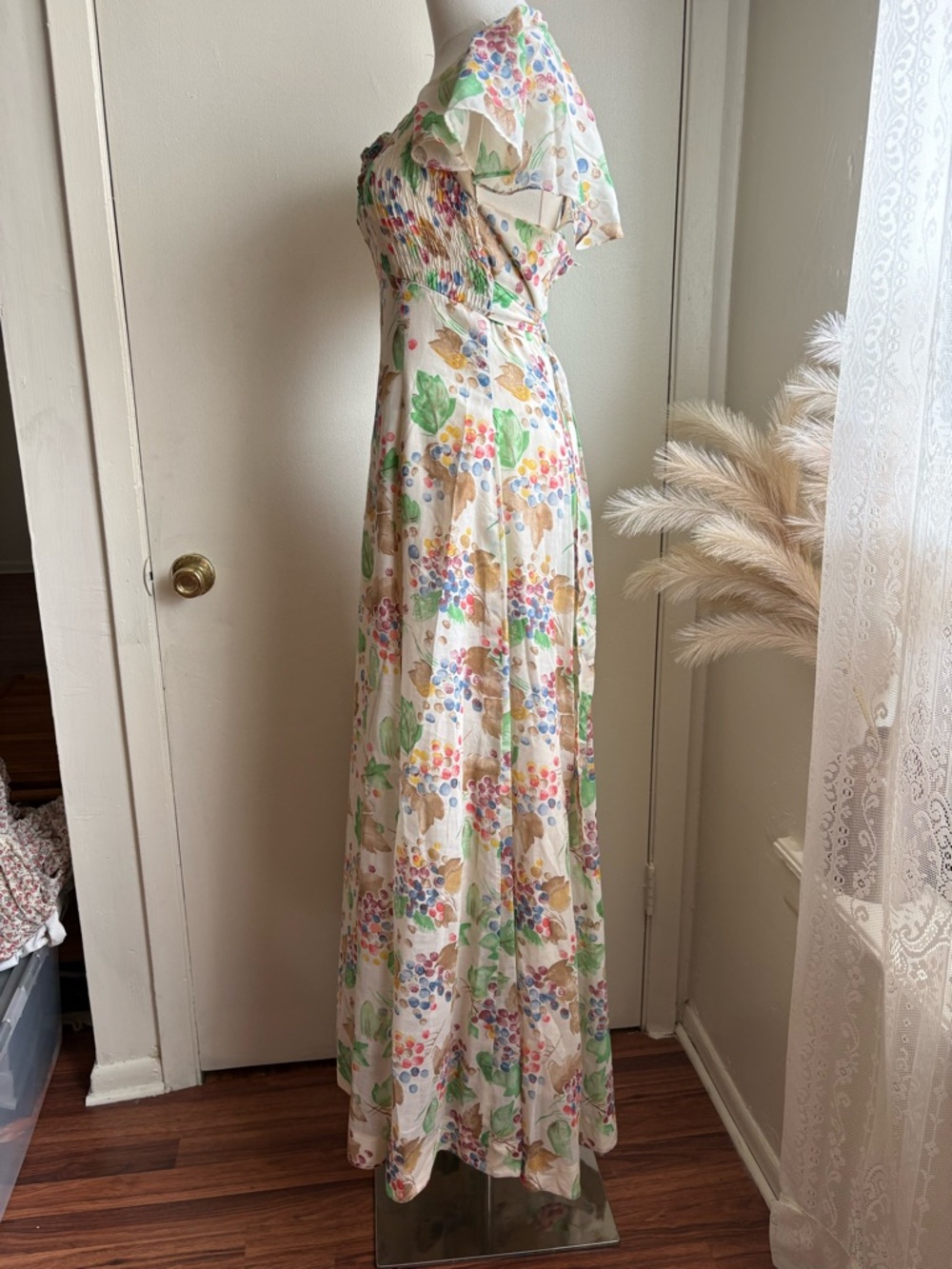 Vintage 70s Jody T of California floral maxi boho garden dress - Picture 3 of 8